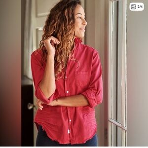 Frank & Eileen Casual Red Button Down Shirt